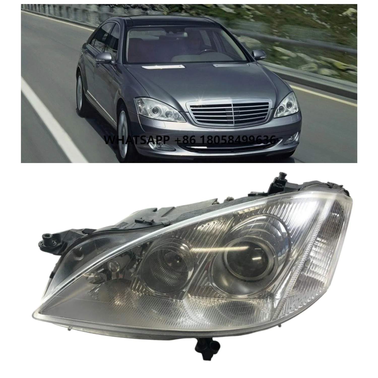 

S-Class W221 S300 S400 S500 2006-2009 HID Xenon Headlamp OEM 2218204361 2218204461 2218205561 2218205661 Car Front Lamp for Benz