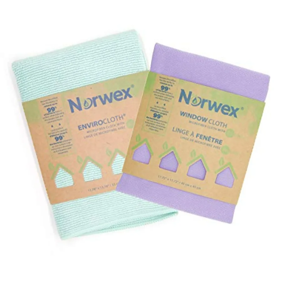 

rwex Basic Package - Microfiber - Glass Window Cleaning Cloth and Household Enviro Dusting Cloth Colors May Vary