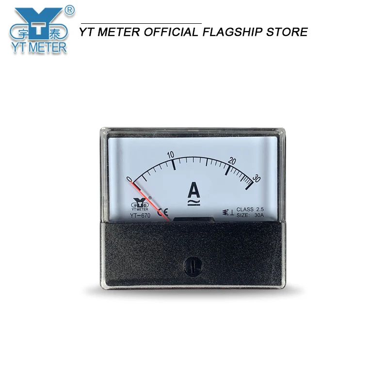 YT670 AC ampèremeter Voltmeter AC10A 15A 20A 30A 50/5A 300V 500V DH670