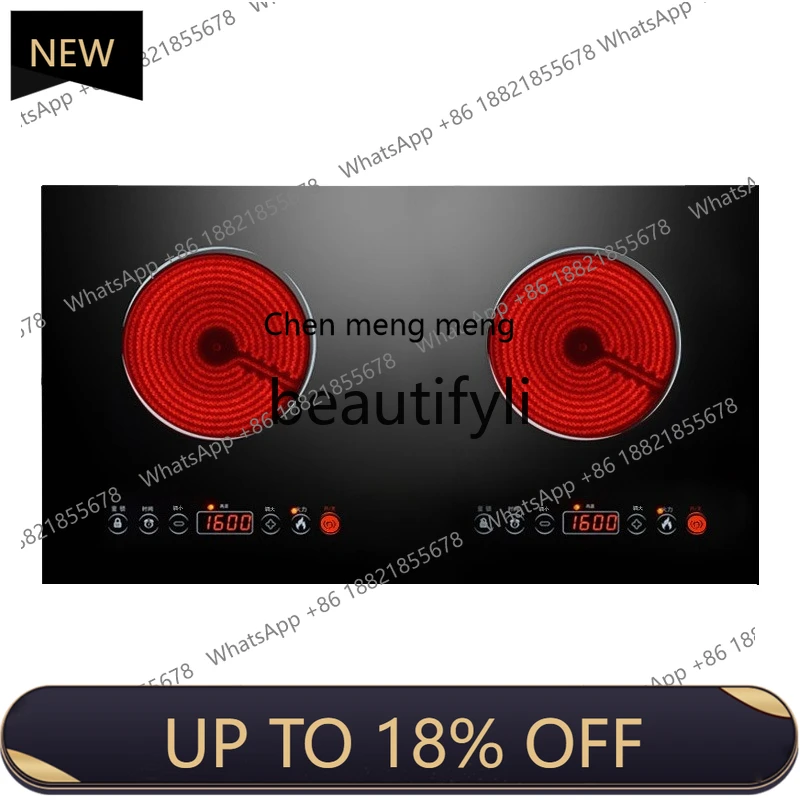 

Z189 Double-head electromagnetic stove with dual-purpose household one electricity and one ceramic intelligent multi-function