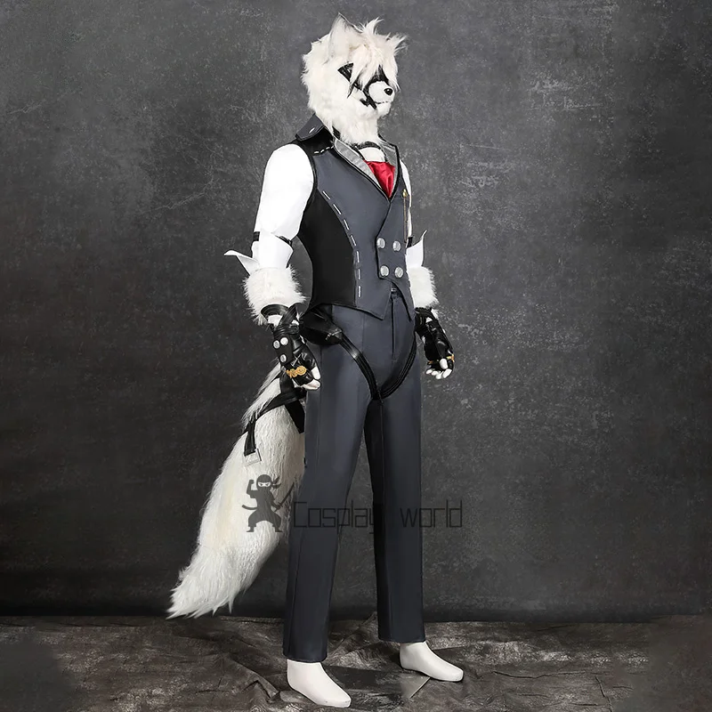 فون ليكون تأثيري حلي شعر مستعار لعبة Zenless منطقة صفر فيكتوريا التدبير المنزلي الذئب موحدة غطاء رأس قناع حفلة الهالوين #3