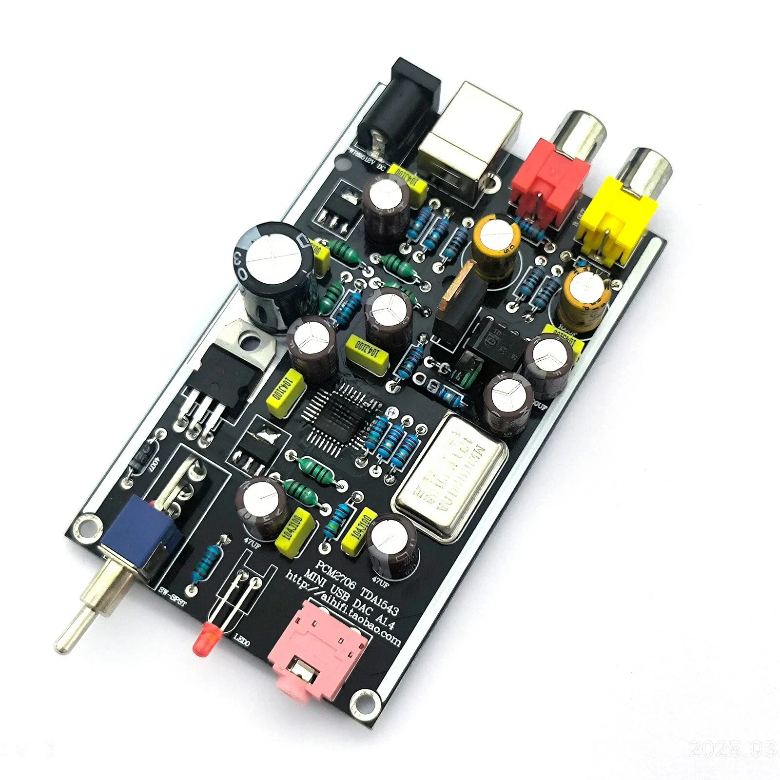 Adapted for 1pc USB PCM2706/2707 I2S TDA1543 DAC Audio Decoder