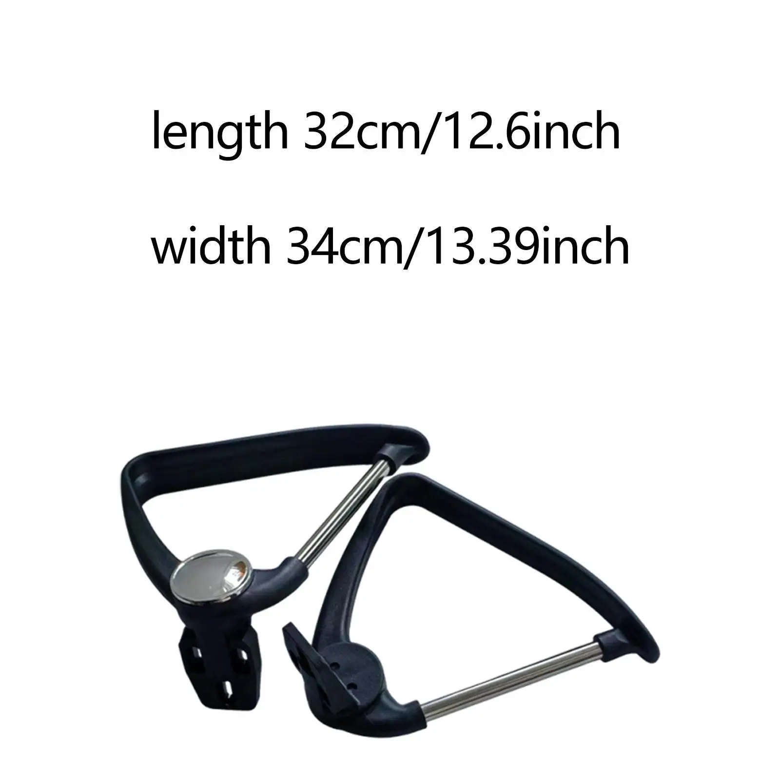 2x Office Chair Armrests Simple Portable Arm Rests Gaming Chair Arms Staff Chair Armrest for Conference Room Home Dorm Accessory