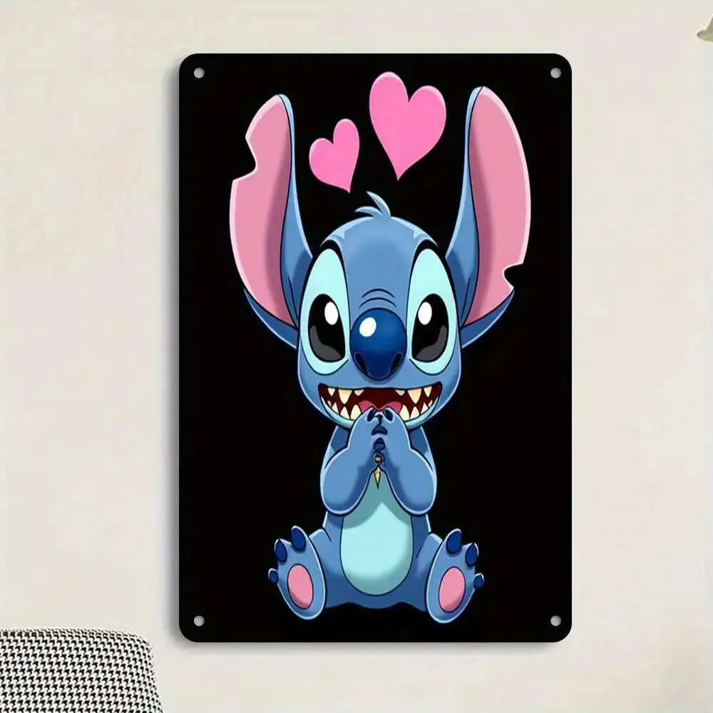 1 قطعة علامة ألومنيوم معدنية غرزة ، 7.87 بوصة * 11.81 بوصة ، تصميم الرسوم المتحركة ، ديكور فني جداري ، ديكور جدار المرآب خمر ، مقهى بار نادي ليف