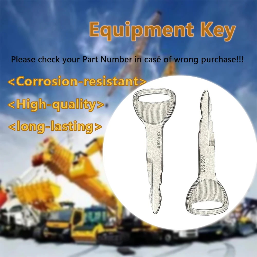1/5/10/30/50PCS A62597 Forklift Key Heavy Equipment Ignition Keys For 57591-23330-71 575912333071 A62597 Toyota Forklift