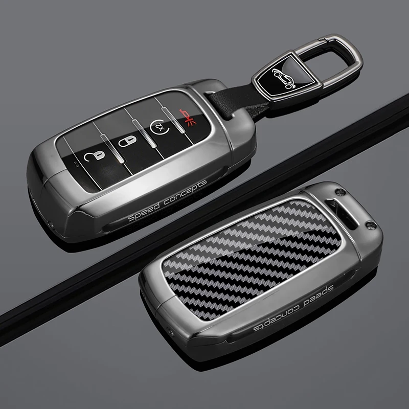 3/4/5/6 Buttons Car Remote Key Case Keychain Shell Fob For Dodge RAM1500 RAM2500 TRX RAM 1500 RAM3500 2019-2026 Metal Key Cover
