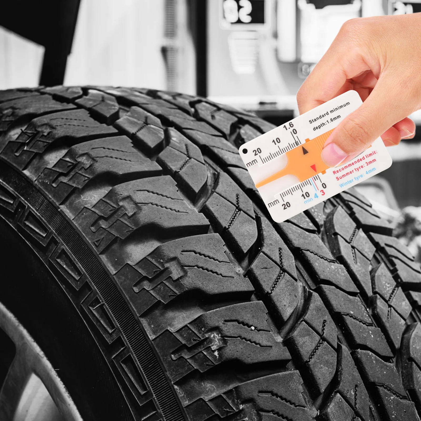 

5pcs Tire Tread Depth Gauge Sturdy Portable Measurement Tool For Car Automotive Safety Maintenance Depth Gauge Tool