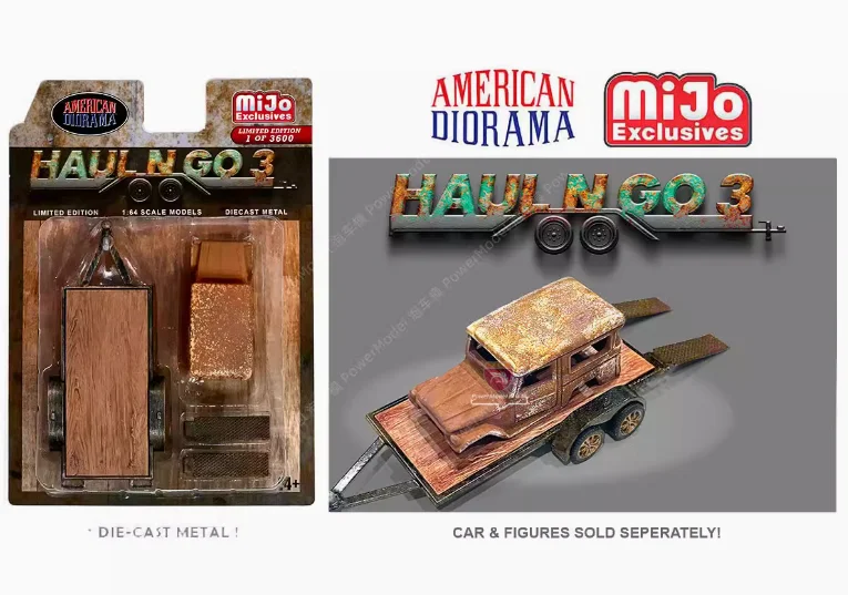 American Diorama 1:64 HAUL N GO 3 Collection of alloy figure car decoration gift