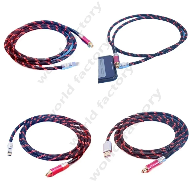 Audio Cable Typec Mobile Phone USB Square Port Cable Connect Power Amplifier Audio Cable USBC To Optical Fiber  SPDIF