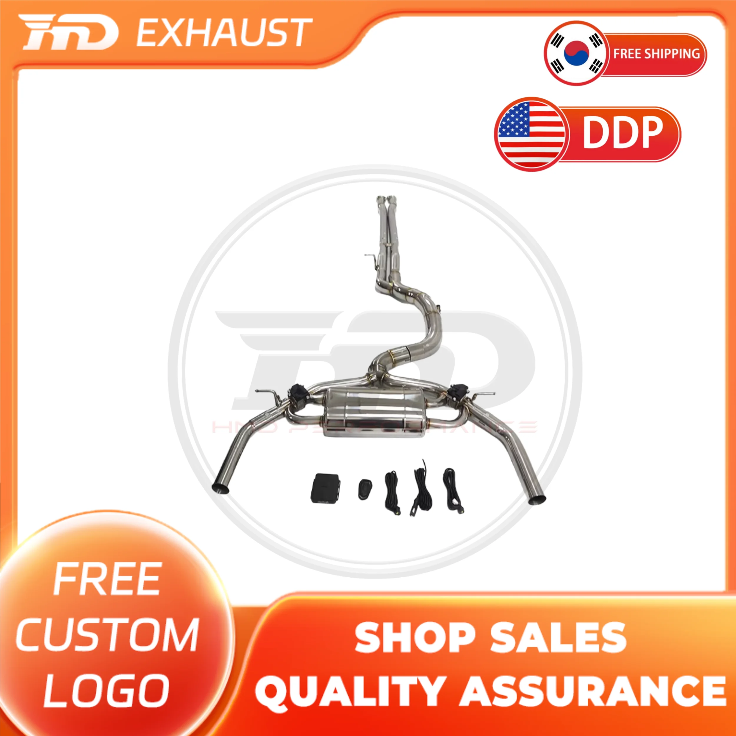

HMD Exhaust Stainless Steel Performance Catback exhaust for Audi RS3 2024 Muffler With Electronic Valve Exclusive Customization