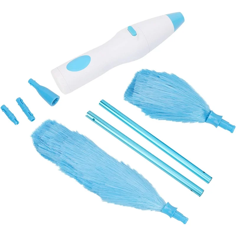 B59B-Large Handle Dust Duster Household Electric Dust Duster 360 Degree Rotatable Dust Collector Dust Cleaning Brush