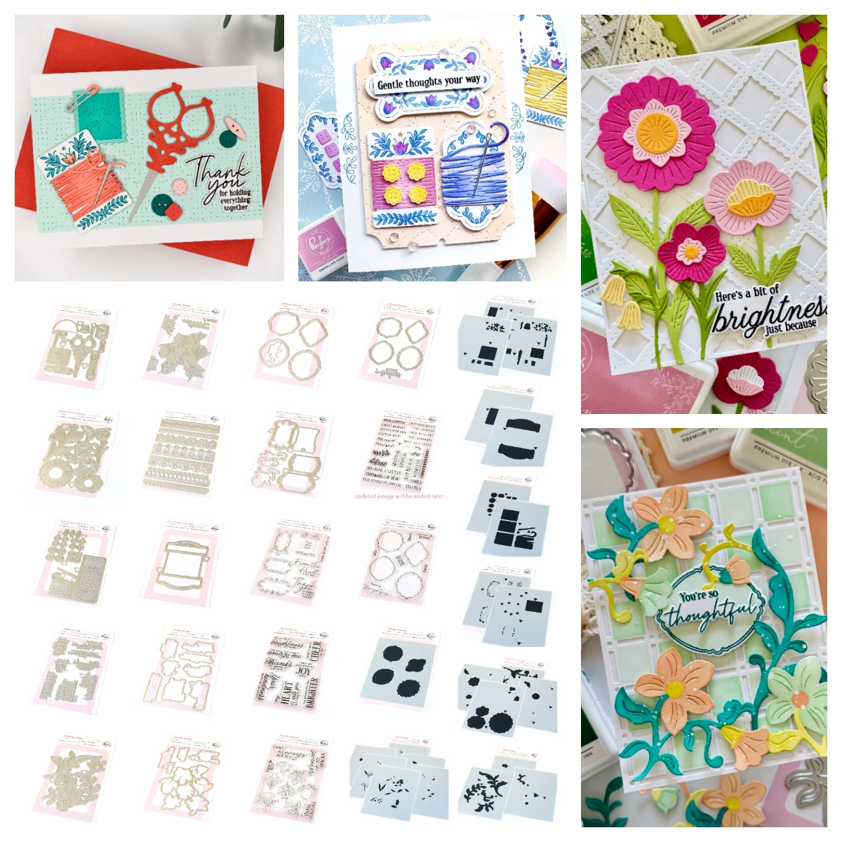 

Pink Fresh the Stitch Edit: Notion Story Metal Cutting Dies Stamps Stencils Hot Foil for DIY Scrapbooking Diary Spring 2026 New