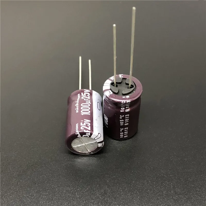 10pcs/100pcs 1000uF 25V NICHICON PW Series 12.5x20mm Low Impedance Long Life 25V1000uF Aluminum Electrolytic capacitor