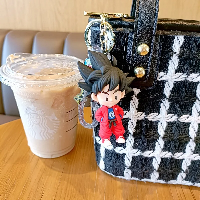 1-5PSC الكرتون لعبة دراغون بول المفاتيح تمثال مفتاح السيارة ملحق حقيبة رائعتين سحر #4