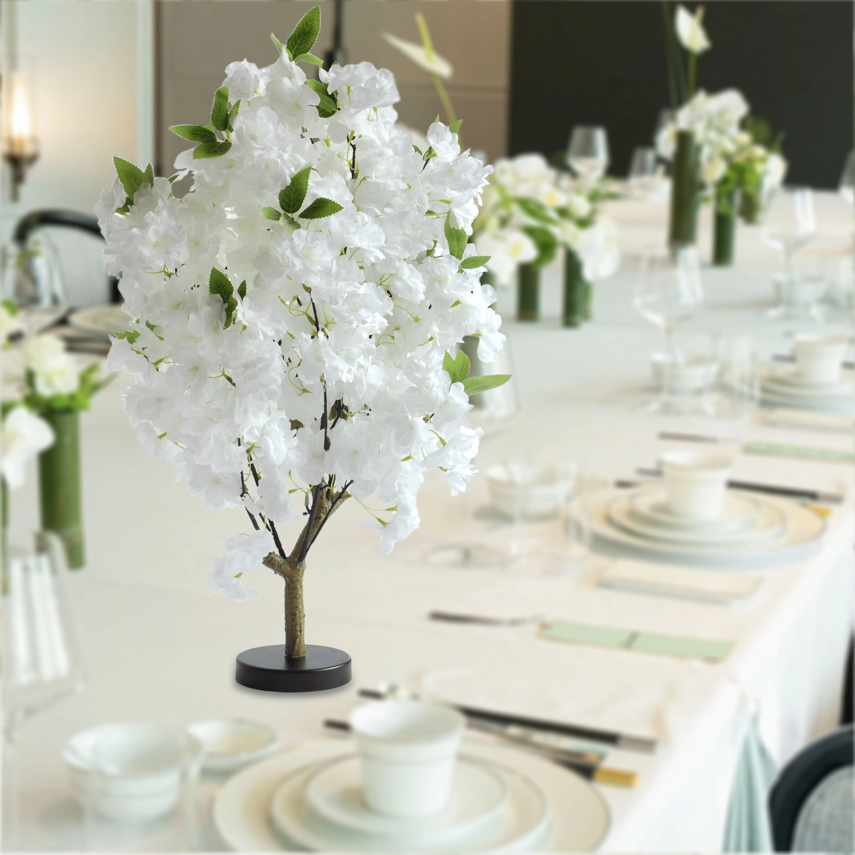 

Artificial cherry blossom tree artificial plant wishing tree wedding banquet party restaurant shopping mall home office24in high
