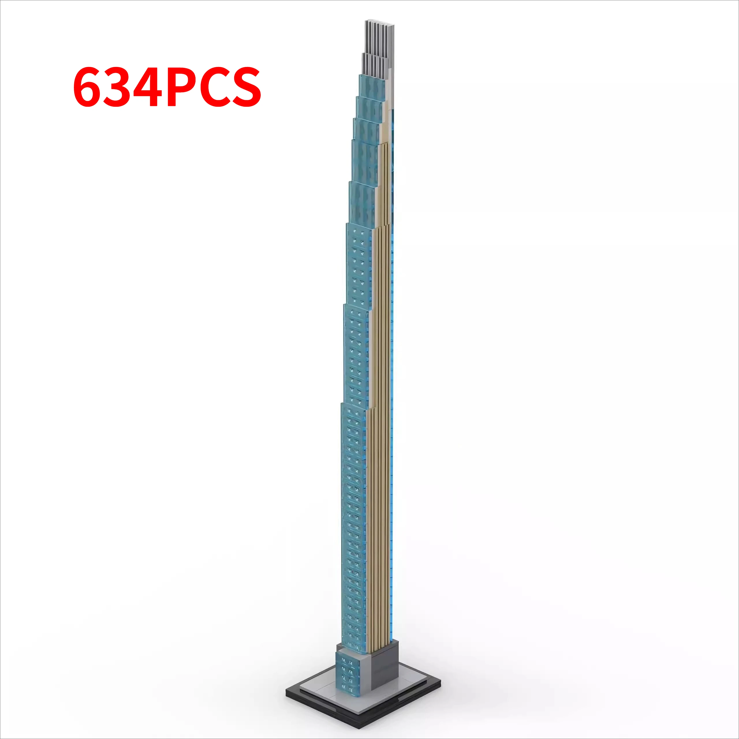 

Steinway Tower Building Blocks MOC-148522 Large-scale Buildings Model 1:800 Ratio Assembly Model Puzzle Kids Toy Birthday Gift