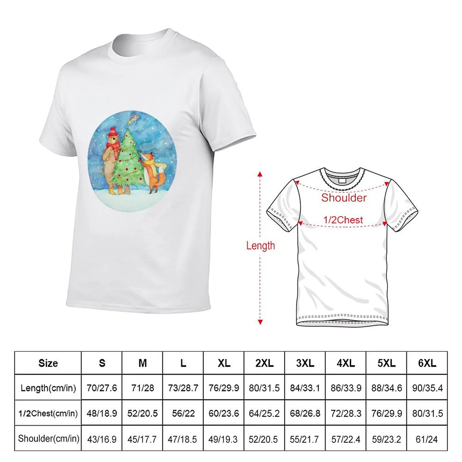 Christmas Decorating Friends T-Shirt t shirts cotton 100% man t shirts graphic T-Shirt