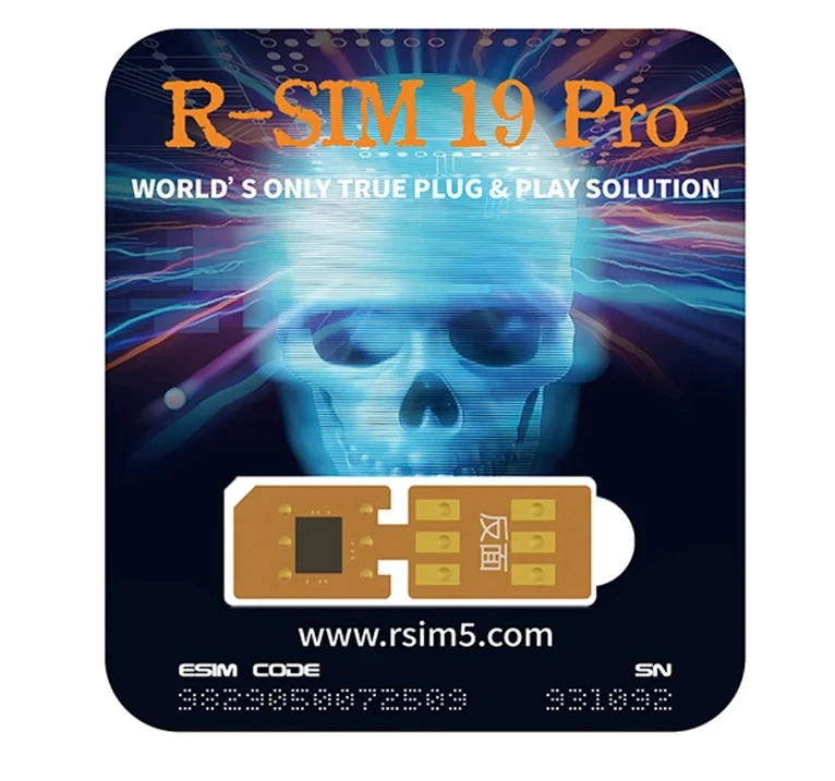 بطاقة SIM المزدوجة الأوتوماتيكية R-SIM 19 Pro لـ IP13 إلى 16PM تدعم فتحات SIM المزدوجة فقط