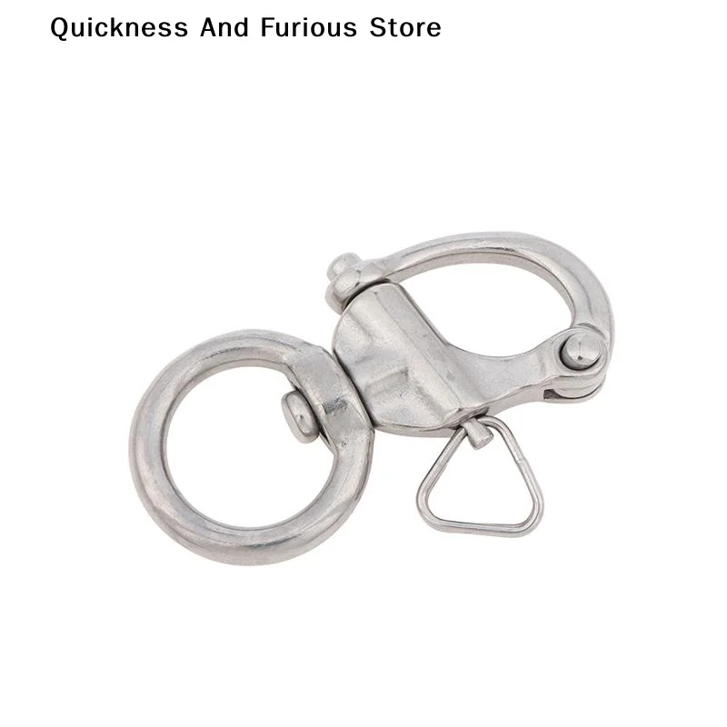 Swivel Eye Snap Shackle Quick Release Boat Chain Eye Shackle Bail Rigging Sailing Boat Marine Rotary Shackle 316 Stainless Stee
