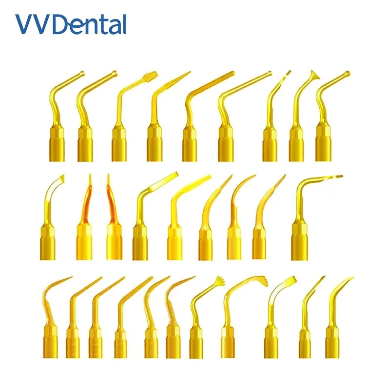 

VVDental Dental Piezo Surgery Tips Bone Cutting Sinus Lifting Implant Perio Scaling and Exelcymosis Tips Fit Mectron/Woodpecker