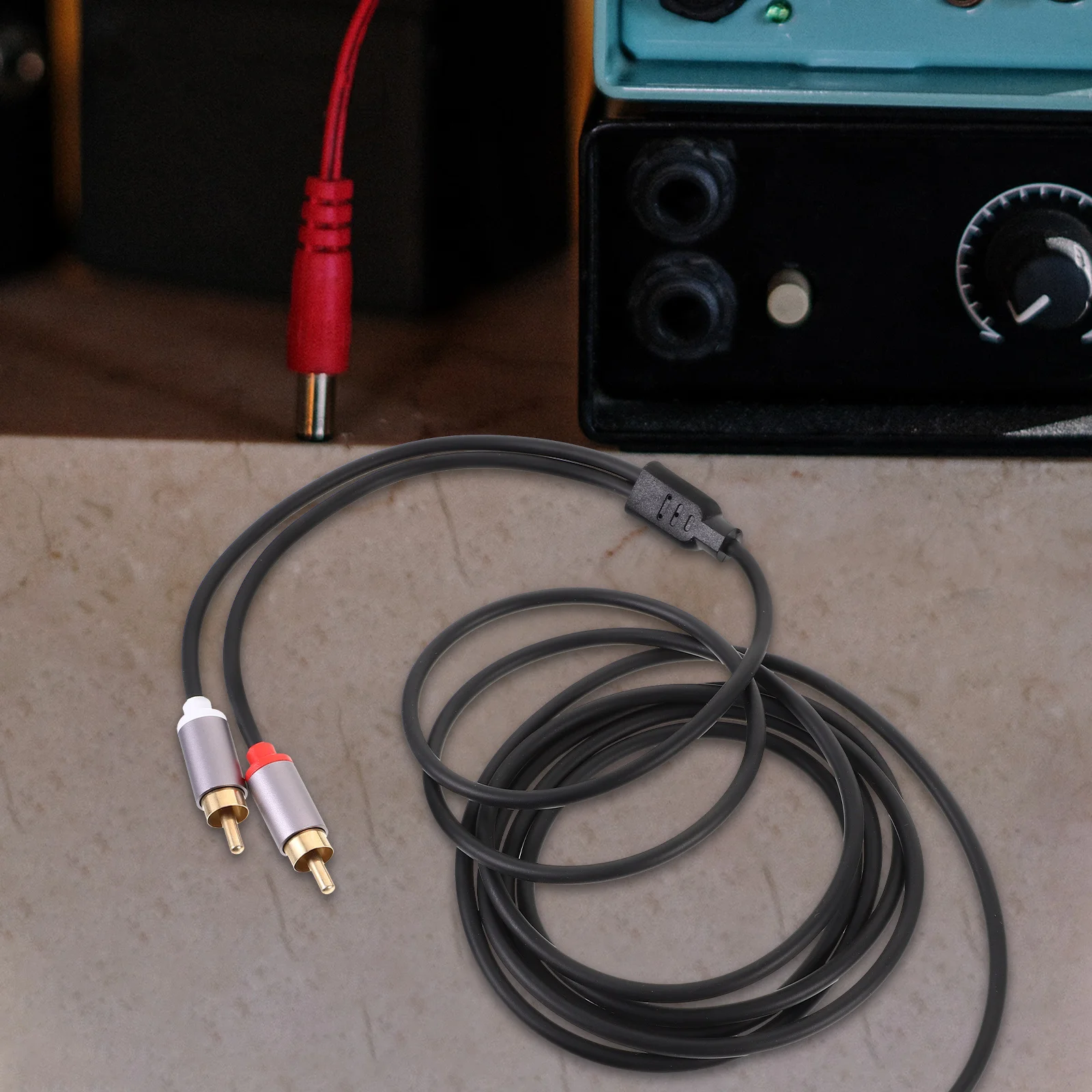 

2M Audio Cable 3.5mm to Dual Rca Gold Plated Solid Material Stable Audio Transmission Auxiliary Cord Headphone Extension Wire