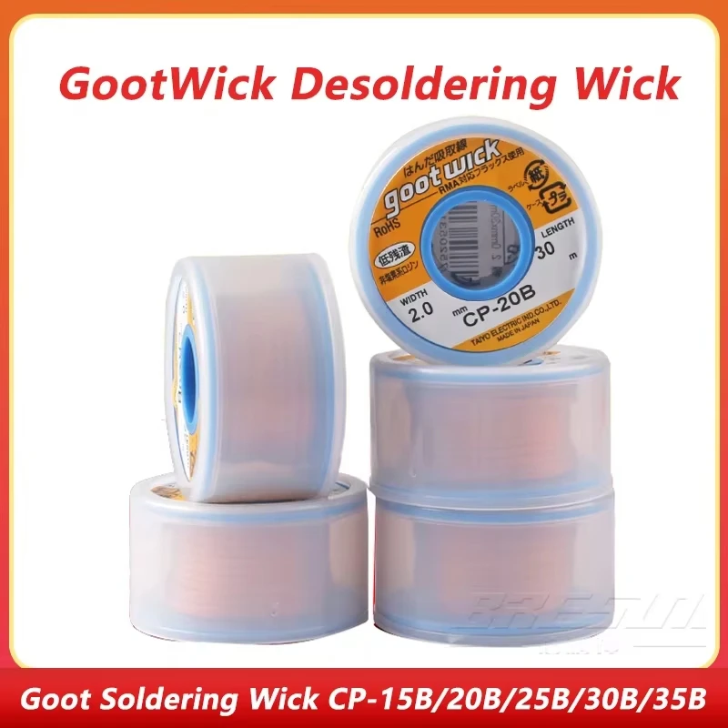 Original GootWick Desoldering Wick Desoldering Braid Solder Remover BGA Solder Wick Welding Tools for Phone PC