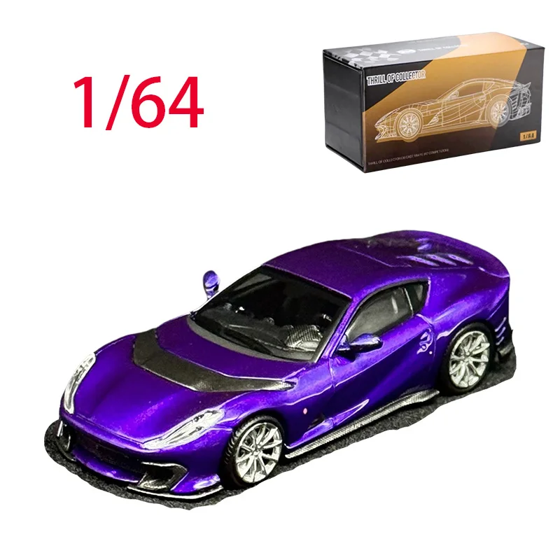

TOC литой под давлением масштаб 1/64 модель автомобиля Ferrari из сплава Ferrari 812C гоночный автомобиль игровые транспортные средства игрушки для мальчиков оригинальная коробка