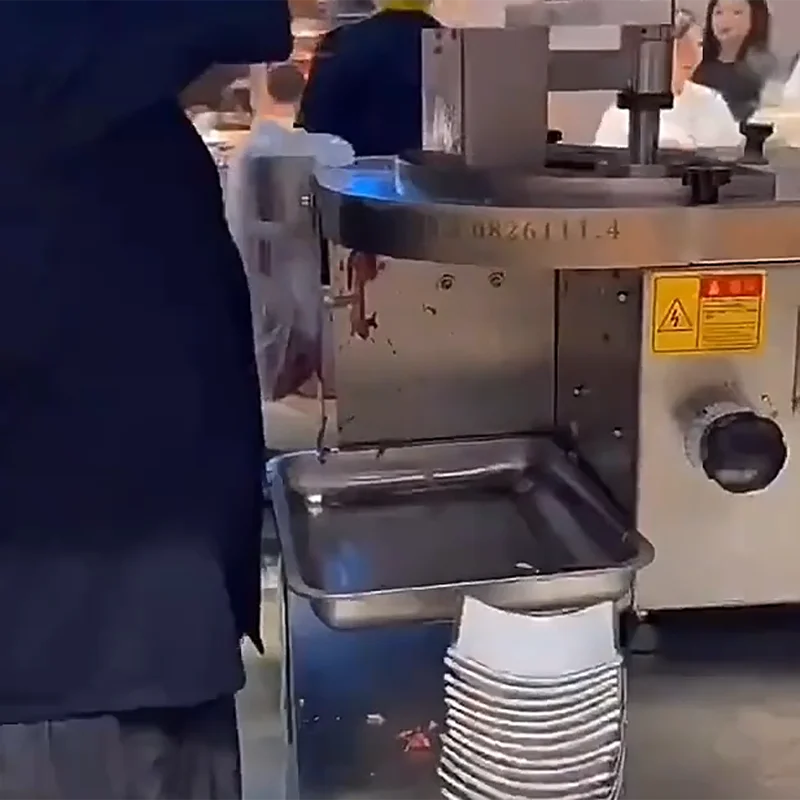 Hot Pot Frozen Grill Beef Pork Slicing Machine Professional Cooked Slicing Meat Cutter Machine Meat Slicer