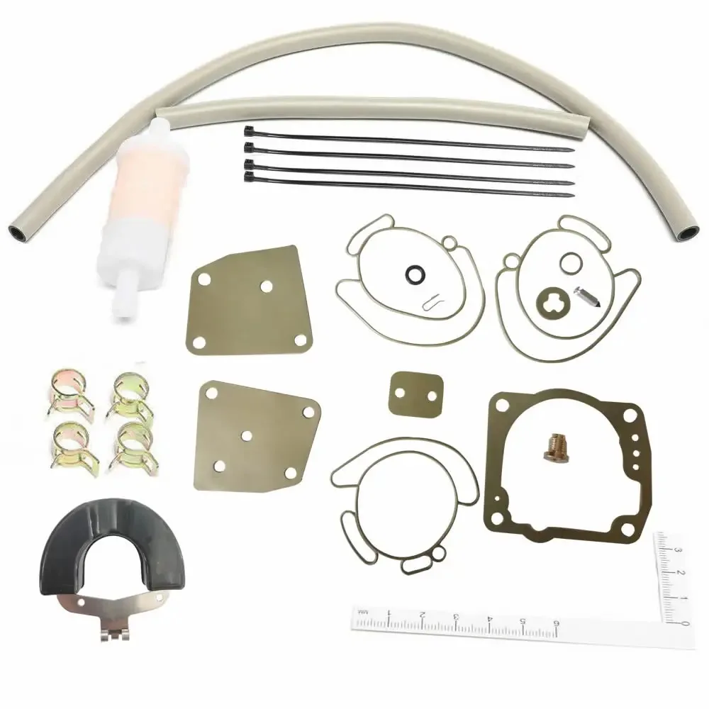 

2 PCAK Carburetor Rebuild Kit for 438996 0435442 Johnson Evinrude Triple V4 & V6 60 & 90 Degree 90 100 105 115 150 175 HP