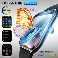 Ultra thin men's smartwatch1.96-inch AMOLED high-definition screen health monitoring Bluetooth call women's sports fitness watch
