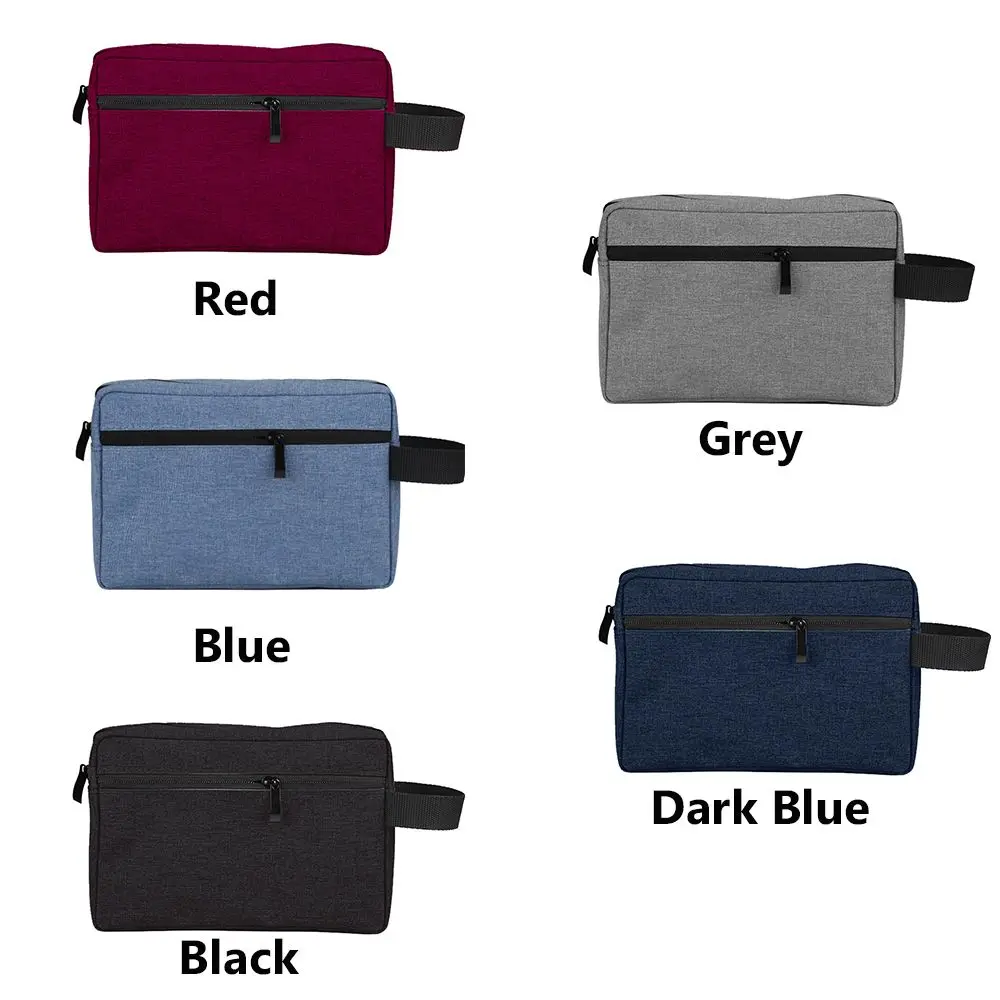 Man Women Canvas Cosmetic Bags Travel Waterproof Toiletry Wash Handbag Makeup Necessities Case Dust-proof Digital Storage Pouch