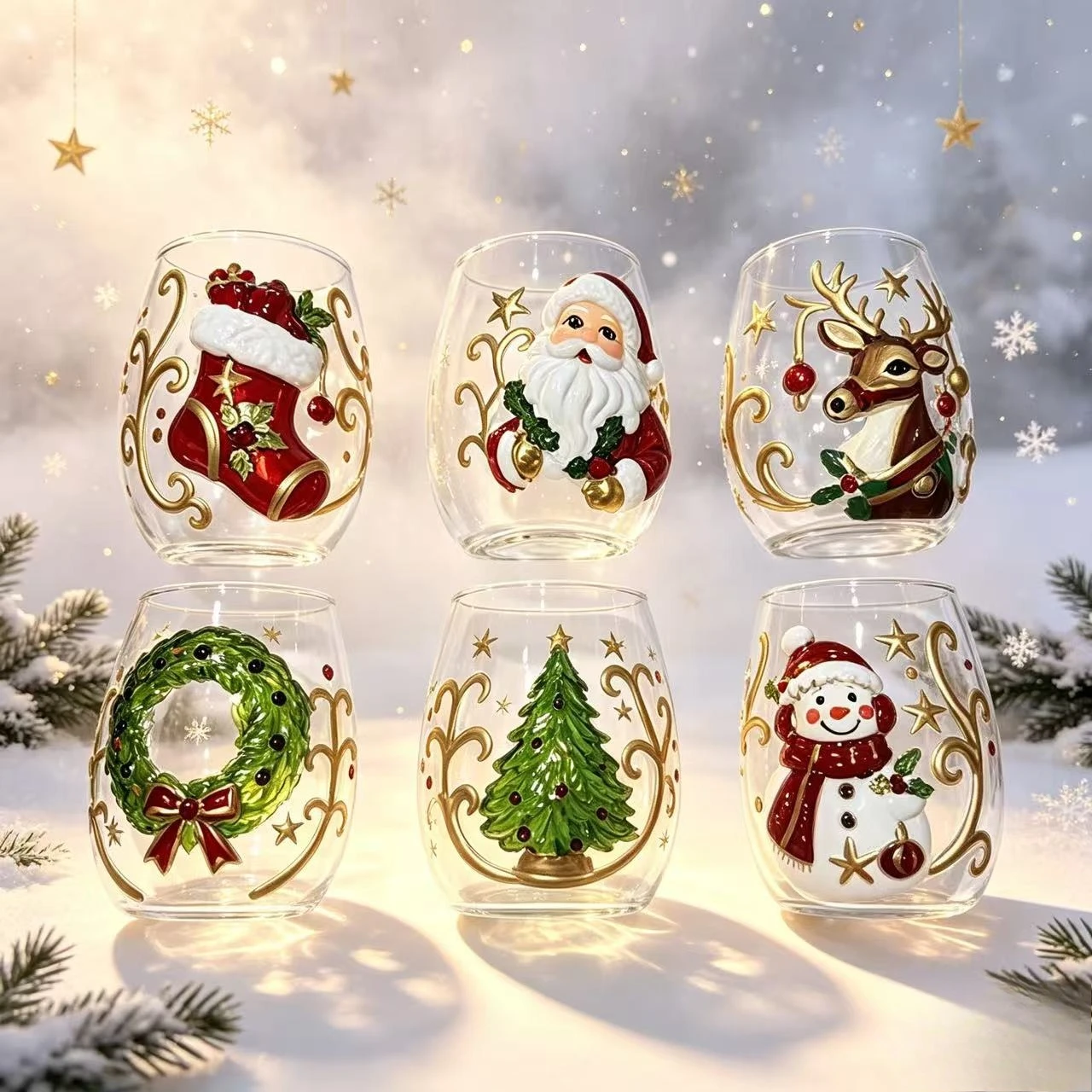Schneemann Weihnachts-Weinbech – Wine Beer Glass Set Bewertung und Preis
