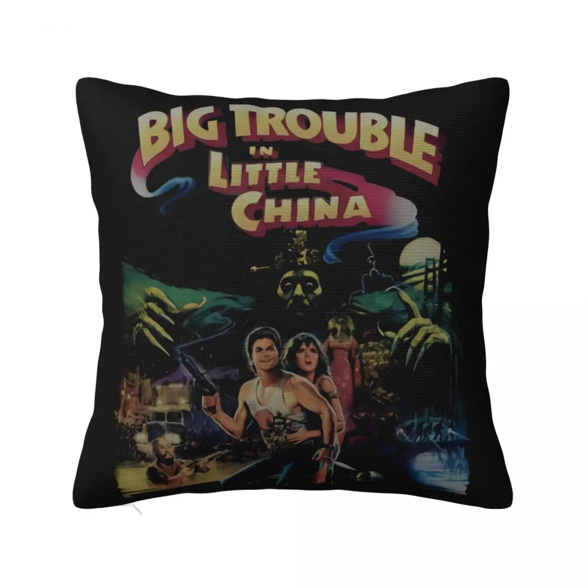 Big Trouble In Little China Grosso Guaio Town Kurt Russell Carpenter Family Natural Rock Formal Goth Pillow Case