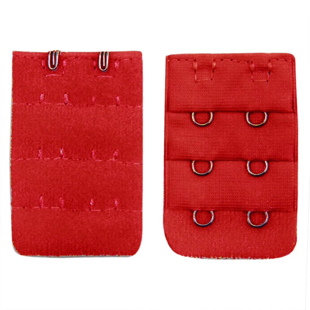 Nylon Extenders Buckle Extension for Women Girl 3 Row 2 Hooks Bra Strap Extender Sewing Tool Hook Intimates Accessoies