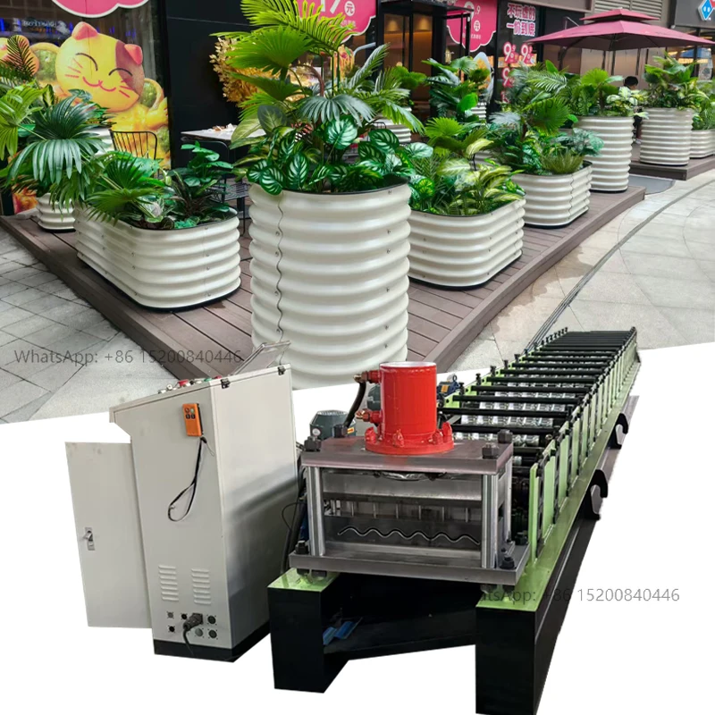 Metal Fence Raised Garden Beds Roll Forming Machine Galvanized Patio Ground Gardening Planter Making Machine