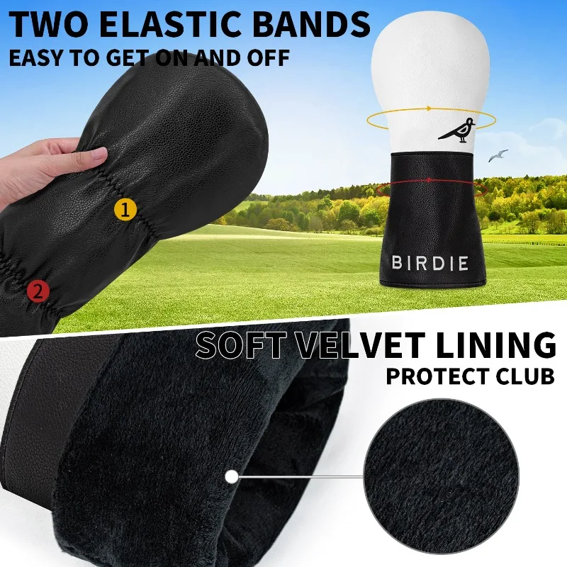 Bird Golf Club Head Cover, Suitable for 1-piece/4-piece Drivers, Lanes, Hybrid Vehicles - Golf Club Head Cover, Golf Accessories image 5