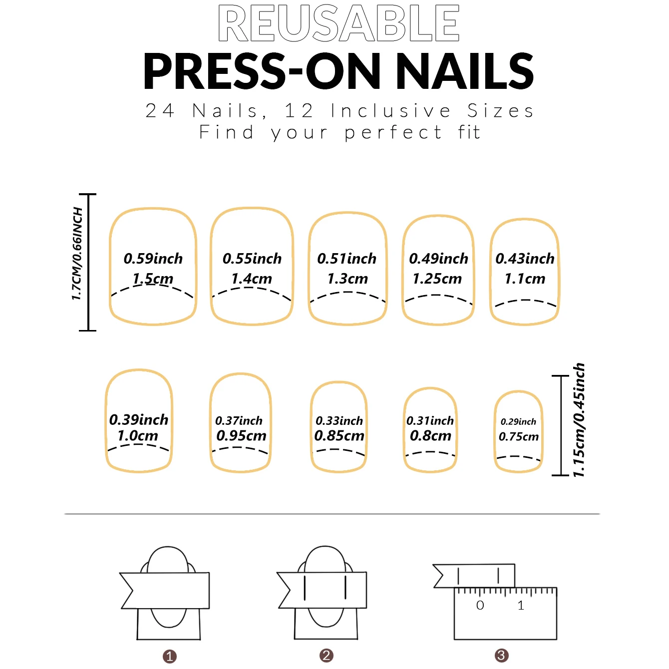 24枚入り キュートなトナカイデザイン フルカバー クリスマス フェイクネイル レッドグリッター クリスマス アクリルネイル