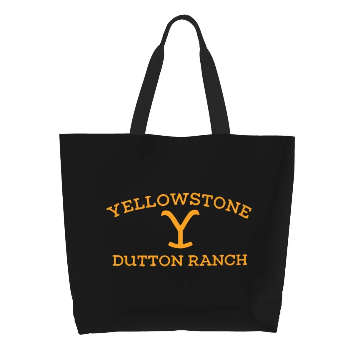 

Сумка для покупок Yellowstone Dutton Ranch, женская парусиновая сумка на плечо, моющиеся сумки для покупок продуктов