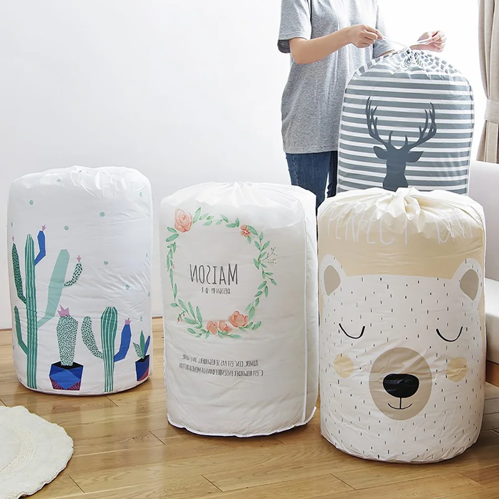 

Quilt Storage Bag Premium Peva Waterproof Dustproof Large Capacity Foldable Organizer For Home Travel Clothing Blanket