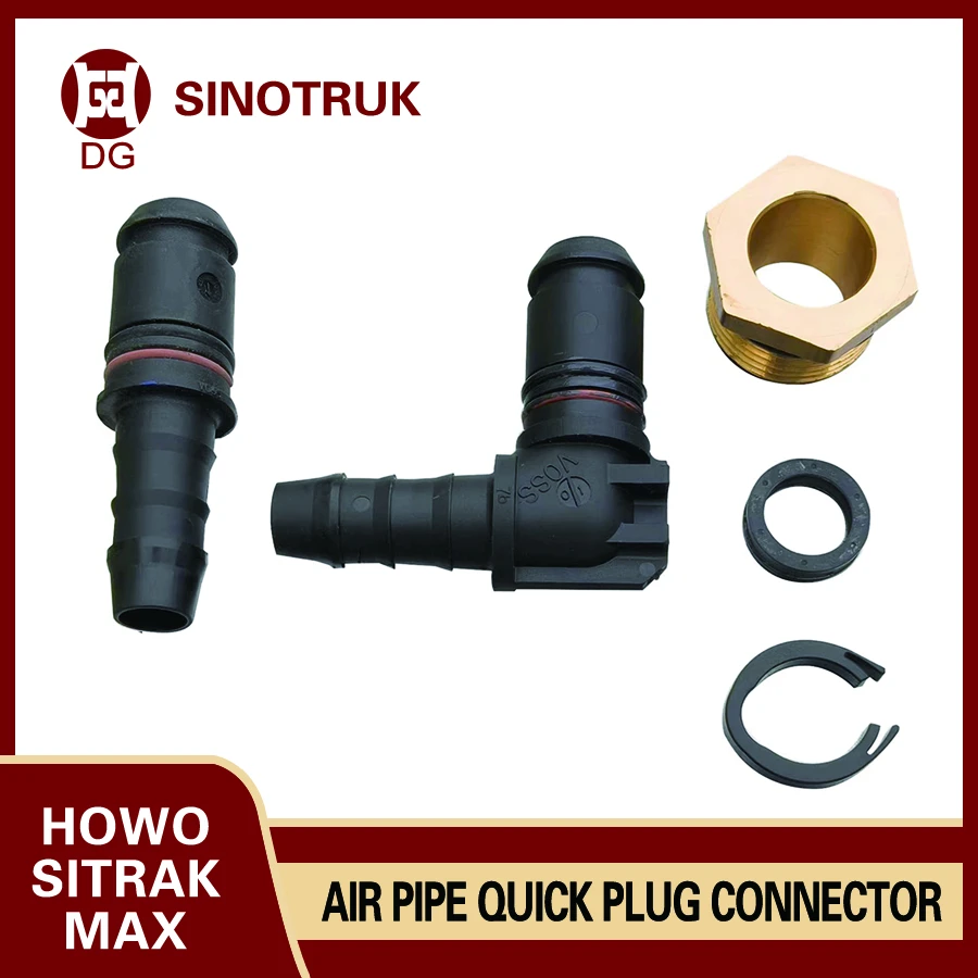 Sinotruk HOWO Air Pipe Quick Plug Connector HOWO T7 HTX Max HOWO MAN Sitrak Four-Way Connector