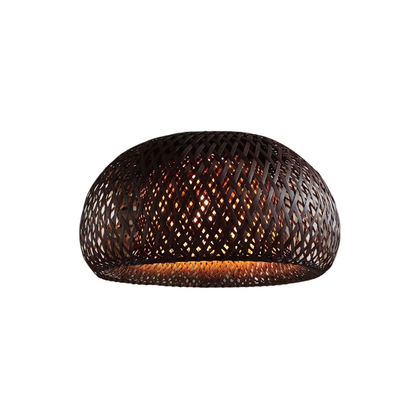 

Bamboo chandelier, designer creative rattan lampshade American restaurant Nanyang French retro lamps