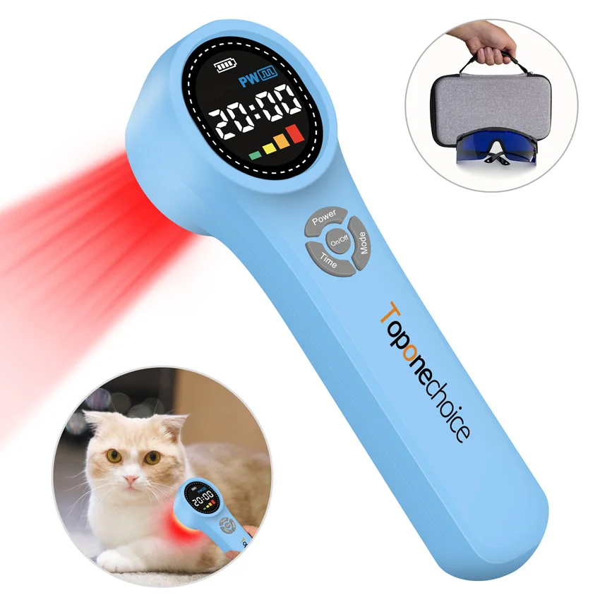 660nm 810nm 980nm Low Level Cold Laser Therapy for Wound Healing Pain Relief Red & Near Infrared Light Treatment Device 1760mW