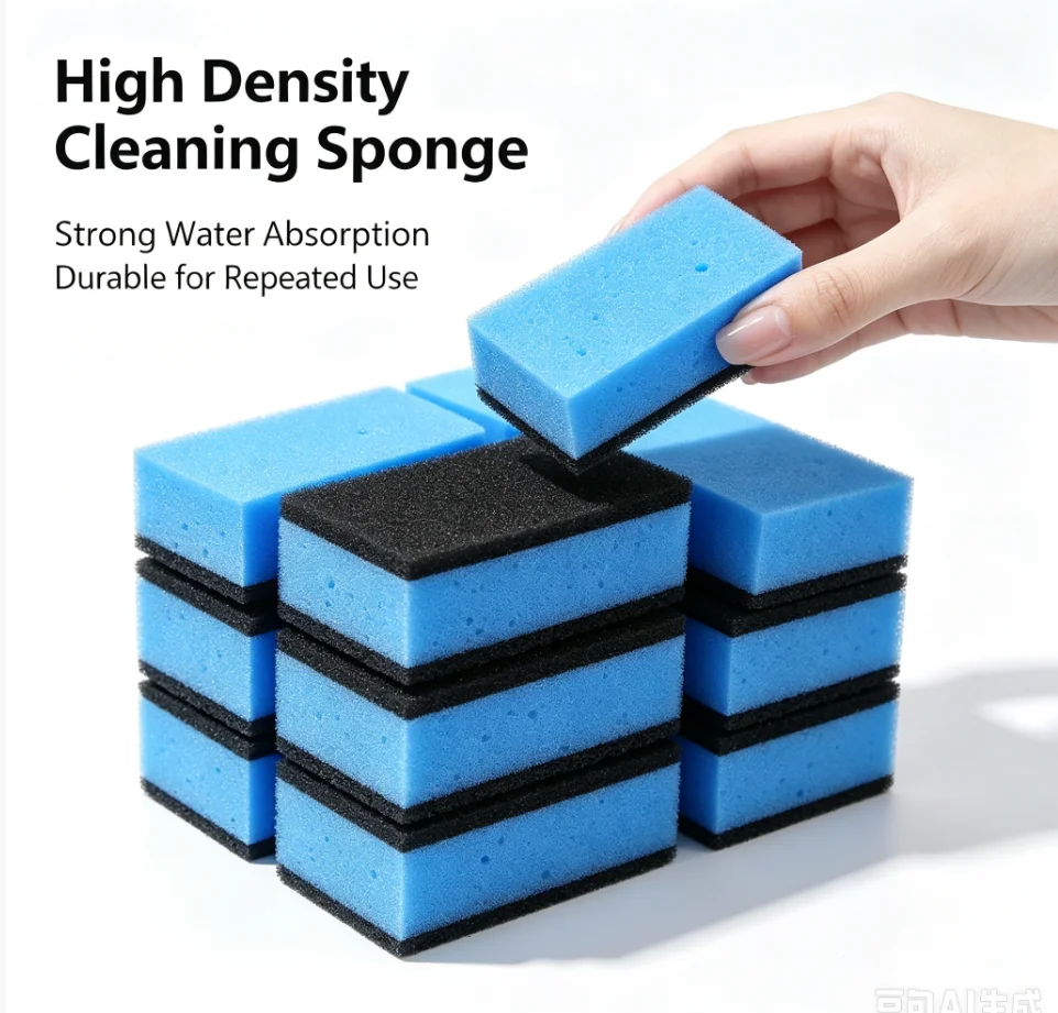 30pcs Car Ceramic Coating Sponge Applicator 30/1PCS Glass Nano Wax Coat Sponges Blue Square Sponge and Cloth Cleaning Accessory