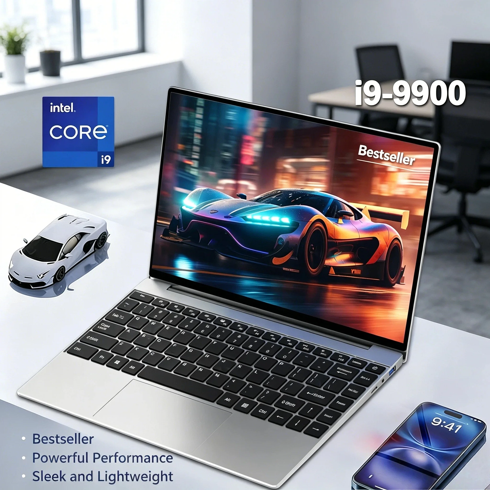 

2026 NEW Intel Core i9 9900 14.1 Inch Laptop 32GB 2TB Windows 11 Gaming Computer PC Gamer Office Ultra Slim Notebook HD