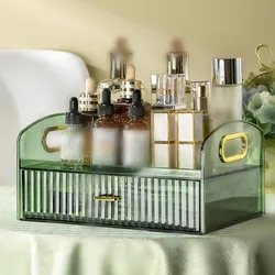 Makeup Organizer Countertop With Drawers Vanity Clear Desktop Storage Box Cosmetic Display Cases for Perfumes Lipsticks Bathroom