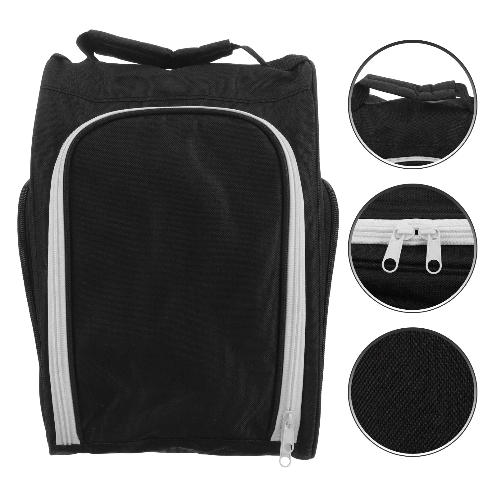 

Portable Golfing Shoes Bag Sturdy Wear Resistant Sneaker Holder for Outdoor Sports Zippered Shoe Travel Case Multi Function