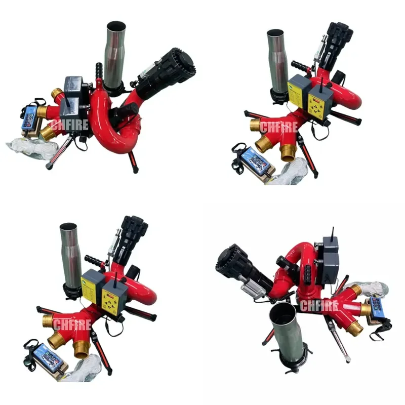 2026 CHFIRE Remote Control Hydraulic Type Electrical Fire Intelligent Stainless Steel Fire Water Cannon