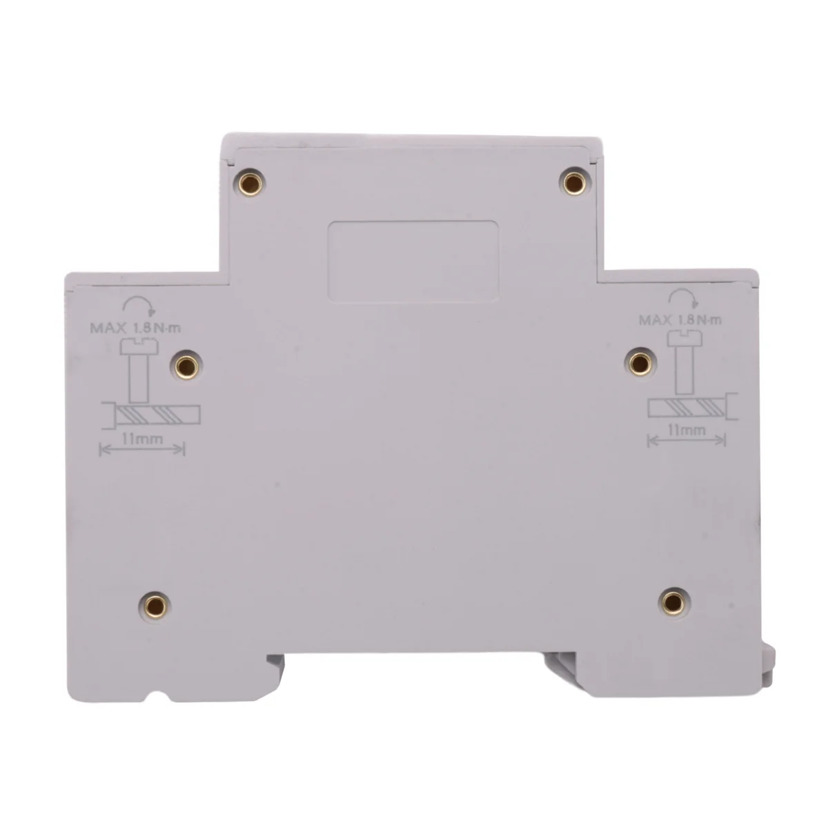 40A Tuya Single Phase Din Rail WIFI Smart Energy Meter Timer Power Consumption Monitor KWh Wattmeter, White No Metering