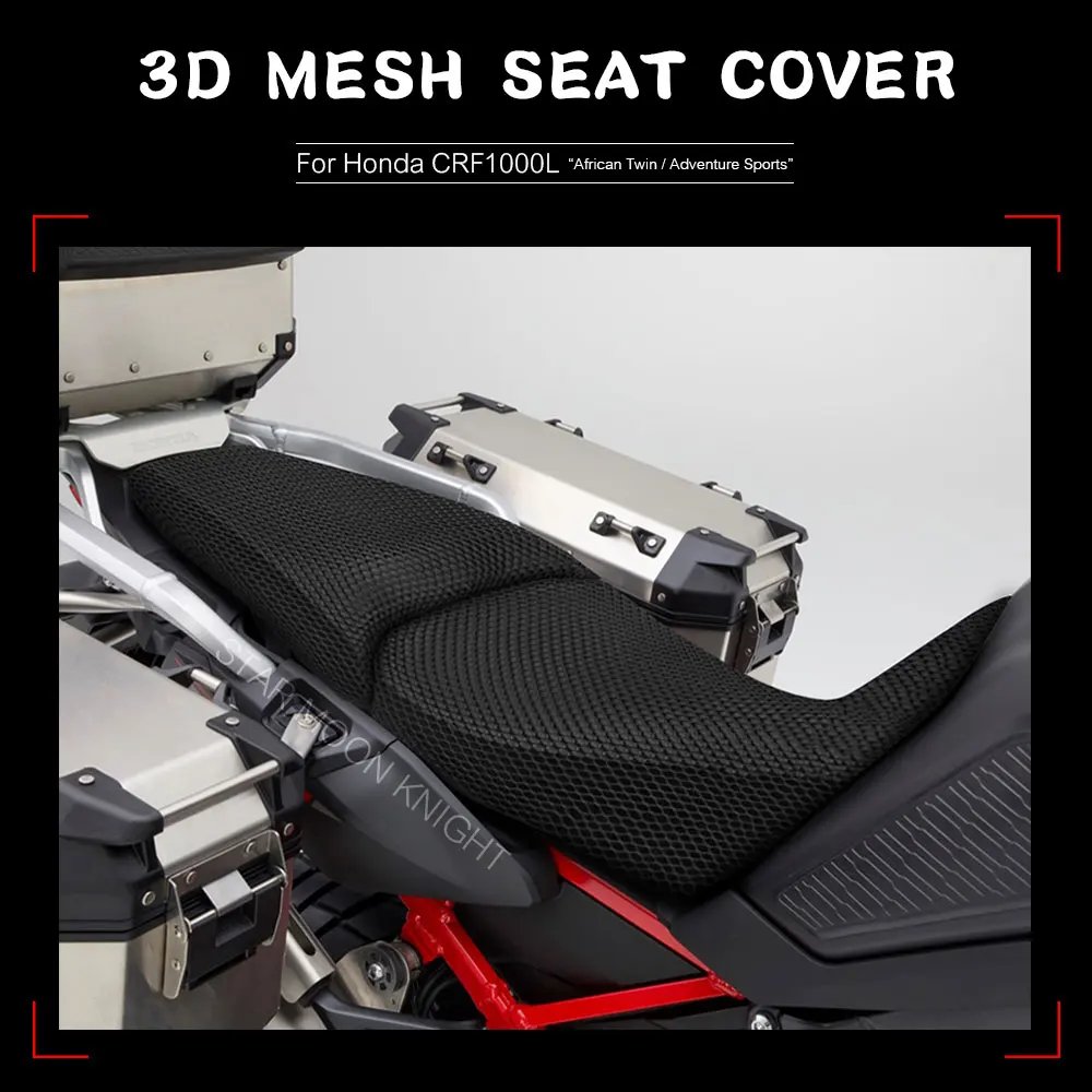 3D Mesh Seat Cover For HONDA CRF1000L CRF1000 CRF 1000 L African Twin Adventure Sports Motorcycle Anti-Slip Fabric Cushion Cover