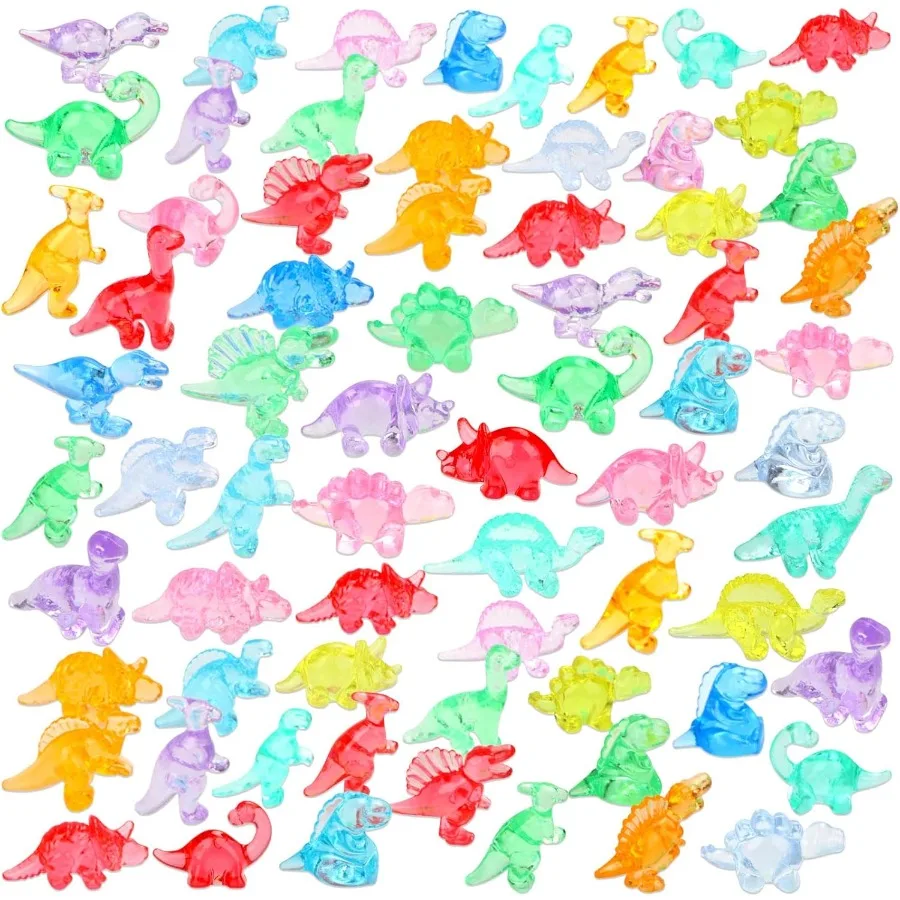 

HAPTIME 300 Pcs Mini Dinosaur Figures Mini Resin Animals to Hide Bulk Plastic Dinosaur Party Favors Small Classroom Prizes Tiny